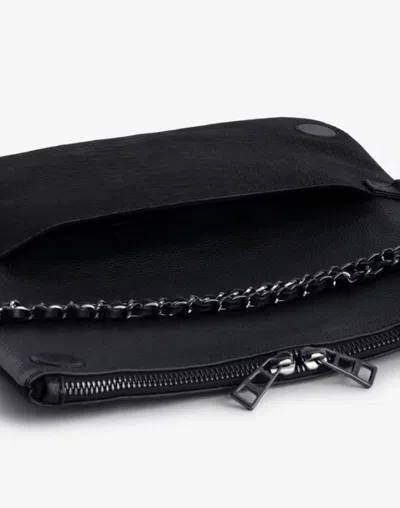 Zadig & Voltaire Rock Soft Savage Crossbody Bag In Black