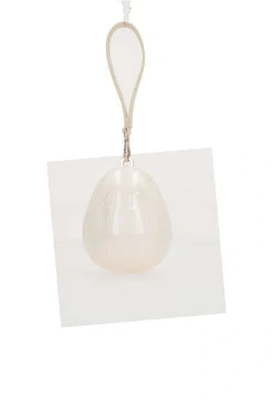 Simone Rocha Micro Egg Perspex Shoulder Bag In Neutral