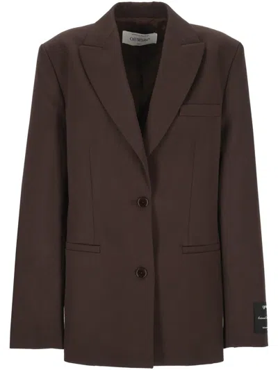 Off-white Off White Jackets In Brown