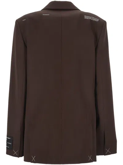 Off-white Off White Jackets In Brown
