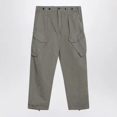C.p. Company Military Green Cargo Pants In Cotton In Green