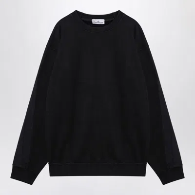 Stone Island Crewneck Sweatshirt In Black