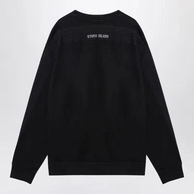 Stone Island Crewneck Sweatshirt In Black