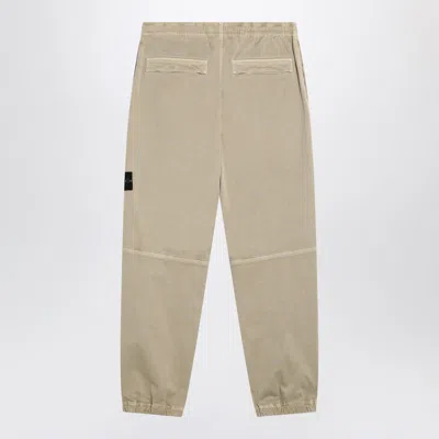 Stone Island Desert-coloured Trousers In Cotton In Neutral
