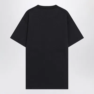 Stone Island Compass Patch Cotton Jersey T-shirt Clothing In Black