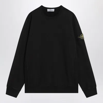 Stone Island Cotton Sweatshirt In Black