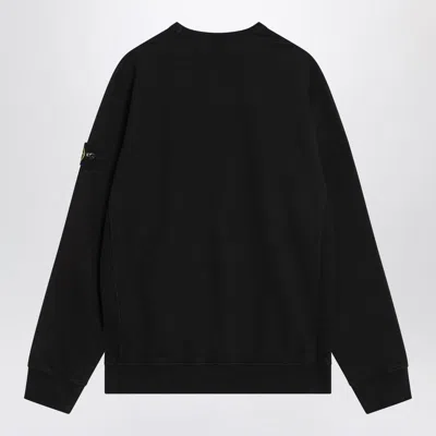 Stone Island Cotton Sweatshirt In Black