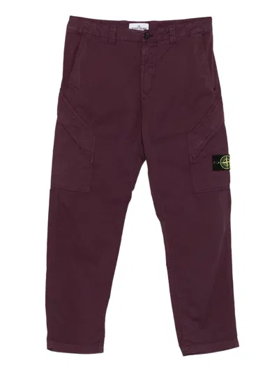 Stone Island Pant Regular Clothing In Purple