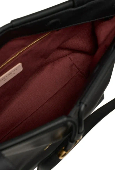 Coccinelle Leather Tote Bag In Black