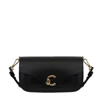 Coccinelle C-me Medium Shoulder Bag In Black