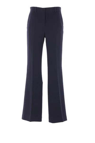 Alberto Biani Central-crease Flared Trousers In Blue