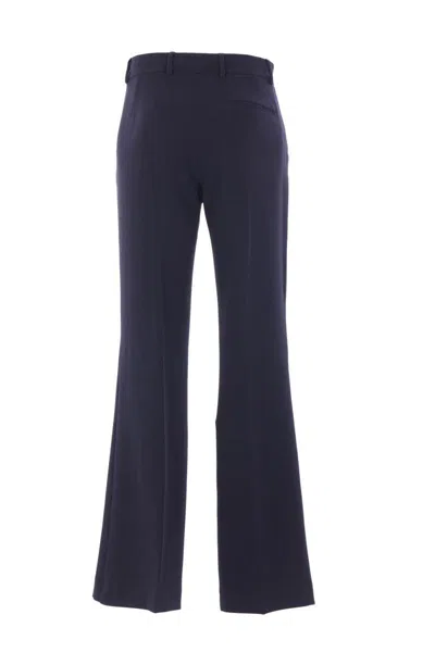 Alberto Biani Central-crease Flared Trousers In Blue