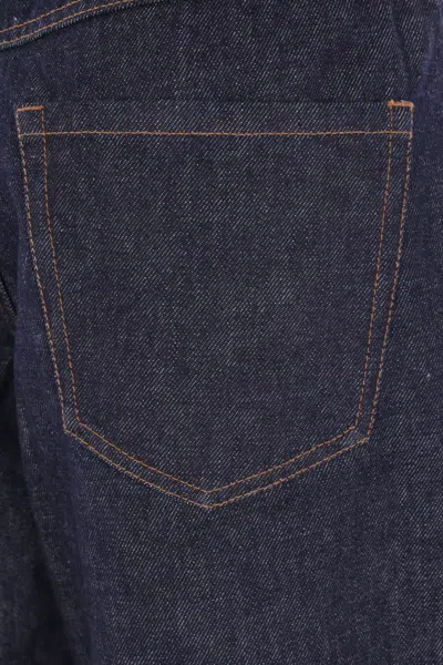 Uma Wang Phyllis Jeans In Denim In Black