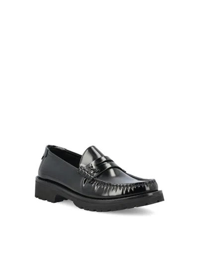 Saint Laurent 15mm Le Loafer Leather Loafers In Black