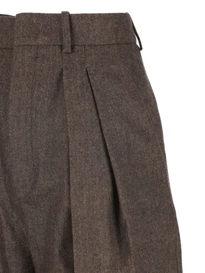 Saint Laurent Pants In Brown