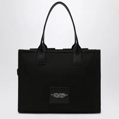 Marc Jacobs The Cargo Canvas Large Tote Bag In Black In Metallic