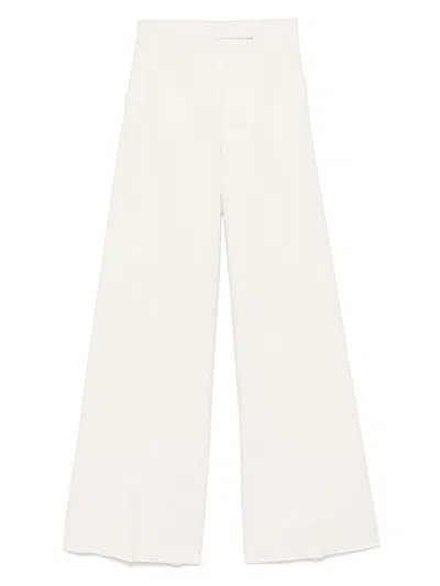 Max Mara Finish Pants In White