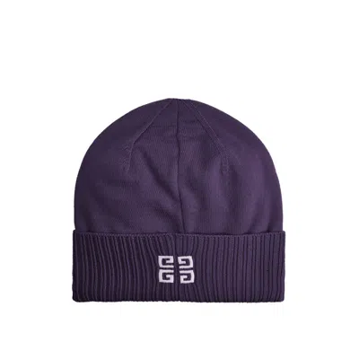 Givenchy Wool Logo Men's Hat In Purple