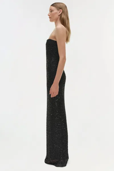 Simkhai Women's Xyla Sequin Gown In Black In Black