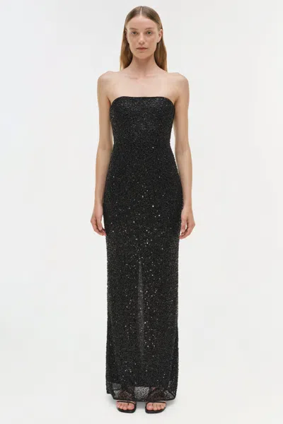 Simkhai Women's Xyla Sequin Gown In Black In Black