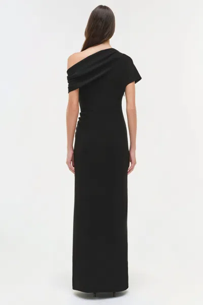 Simkhai Women's Kally Draped Midi Dress In Black In Black