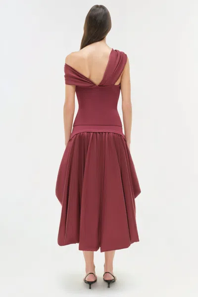 Simkhai Celiana Off-shoulder Top In Cranberry In Purple