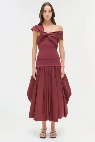 Simkhai Celiana Off-shoulder Top In Cranberry In Purple
