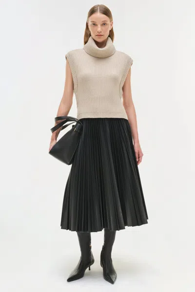Simkhai Kezia Midi Skirt In Black In Black