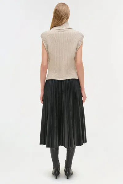 Simkhai Kezia Midi Skirt In Black In Black