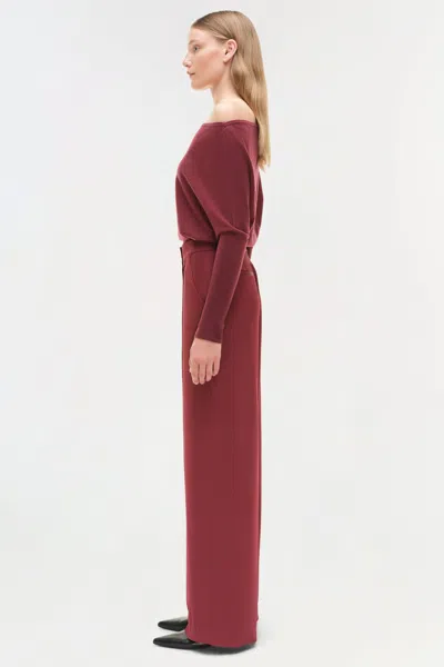 Simkhai Pressed-crease Trousers In Pink
