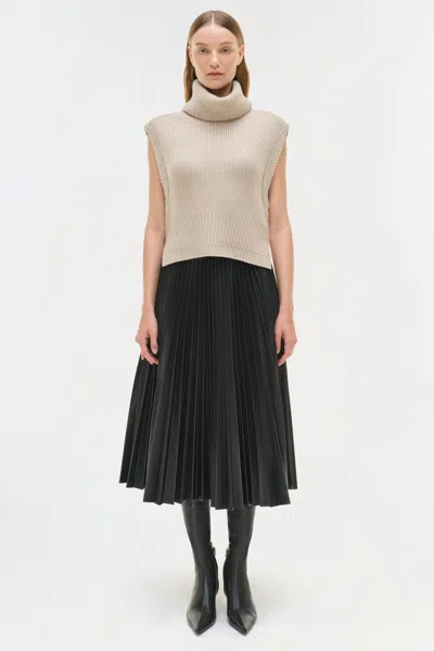 Simkhai Kezia Midi Skirt In Black In Black