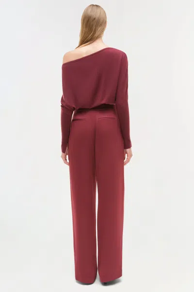 Simkhai Pressed-crease Trousers In Pink