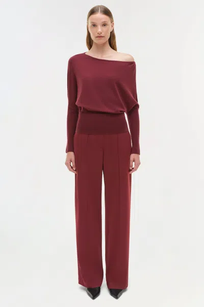 Simkhai Pressed-crease Trousers In Pink