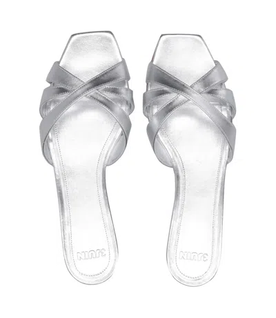 3 Juin Sandals Silver In Silver