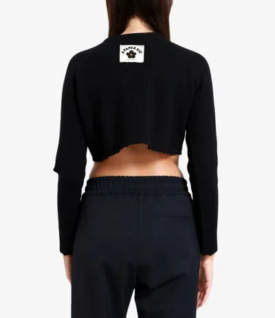 A Paper Kid Woman Sweater Black Size L Viscose, Polyester, Polyamide In Black