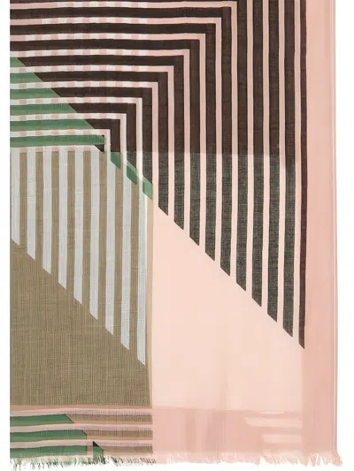 Marc O'polo Geometric-pattern Scarf In Multi