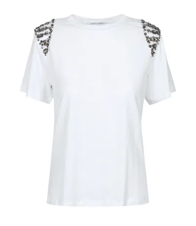 Alberta Ferretti T-shirt With Round Neck And Short Sleeves In White