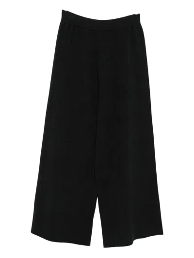 Alysi Poplin Trousers In Black