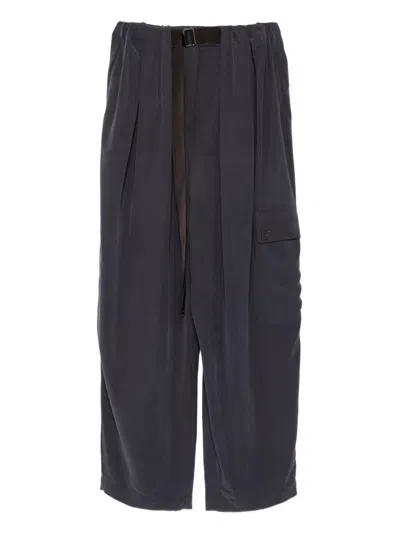 Alysi Pleated Detail Track Pants In Blue