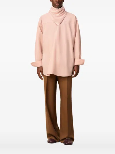 Ami Alexandre Mattiussi Ami Paris Women Bandana Cotton Shirt In Pink