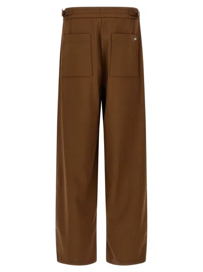 Ami Alexandre Mattiussi Ami Paris Wool Pants In Brown