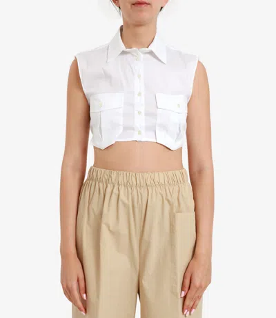 Aniye By Alpha Crop Top In White