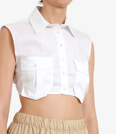 Aniye By Alpha Crop Top In White
