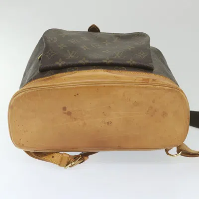 Pre-owned Louis Vuitton Montsouris Brown Canvas Backpack Bag ()
