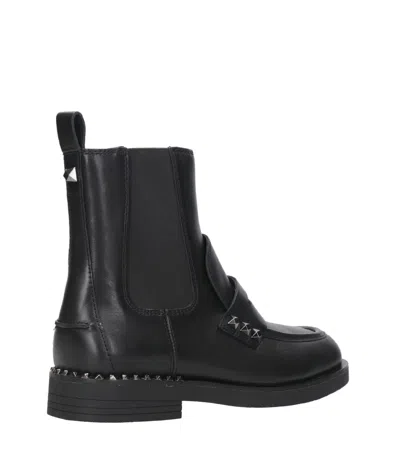 Ash Wings Studs Black Chelsea Boot In Black