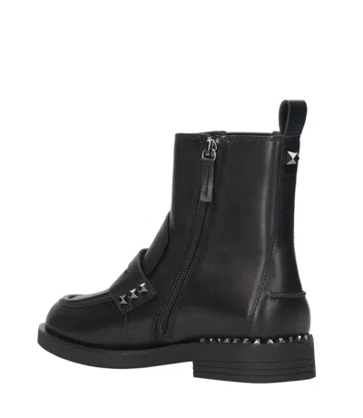 Ash Wings Studs Black Chelsea Boot In Black