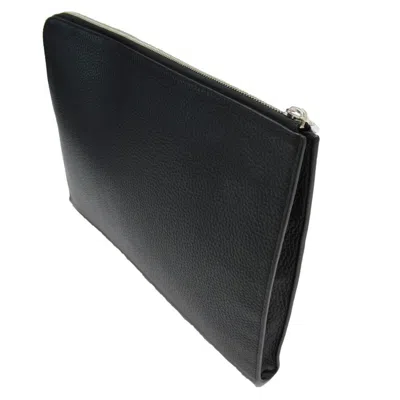 Pre-owned Louis Vuitton Noir Leather Clutch Bag Pochette ()