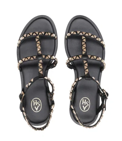 Ash Polinesia Sandals In Black