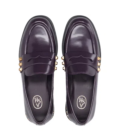 Ash Sandals Dark Violet In Burgundy