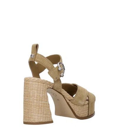Ash 90mm Ankle-strap Platform Sandals In Green